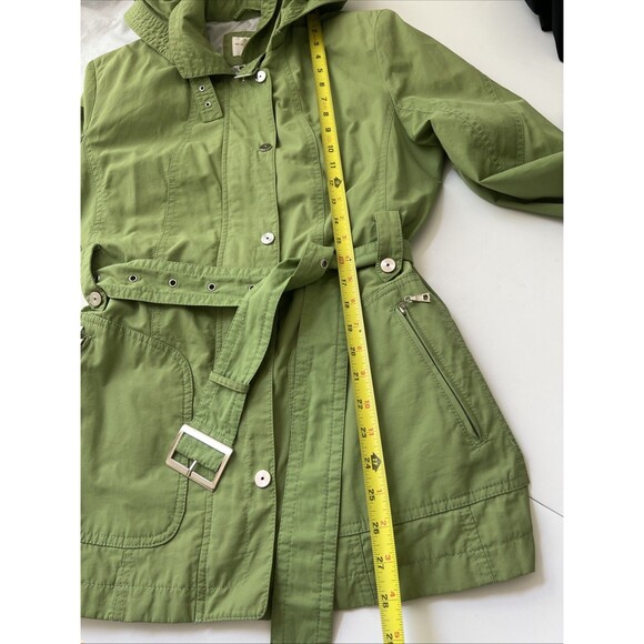 Vintage Gallery Women’s Green Belted Hooded Jacket - Small - Picture 14 of 14